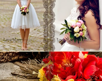Short Wedding Dress with Boots